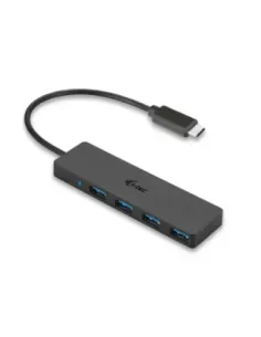 Hub i - tec usb - c delgado con 4 puertos usb 3.0 con cable integrado 20cm