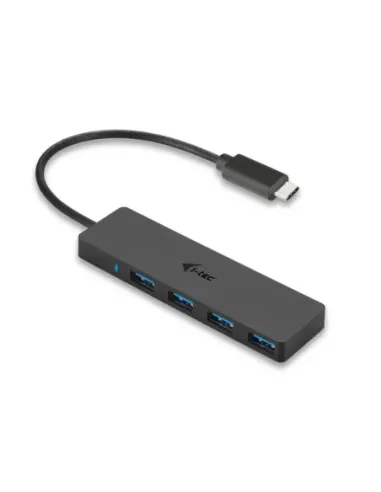 Hub i - tec usb - c delgado con 4 puertos usb 3.0 con cable integrado 20cm