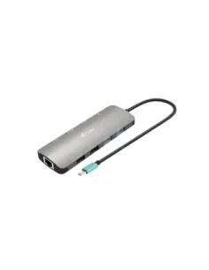 Nano docking station i - tec usb - c metal nano 2x display docking station + power delivery 100 w