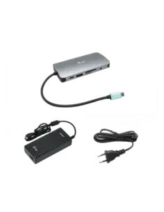 Nano dock i - tec usb - c metal hdmi - vga with lan + cargador 112w