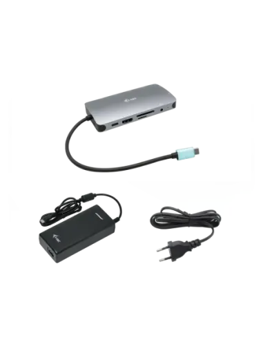 Nano dock i - tec usb - c metal hdmi - vga with lan + cargador 112w
