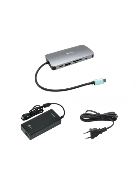 Nano dock i - tec usb - c metal hdmi - vga with lan + cargador 112w