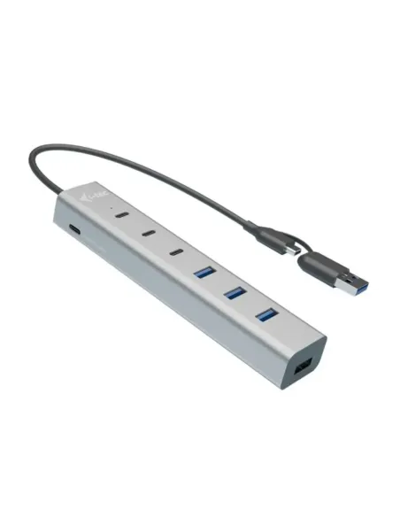 Hub carga i - tech usb tipo a - usb tipo c 7 en 1