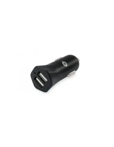 Cargador coche conceptronic carden03b 2 puertos usb tipo a 5v - 2.4a 12w
