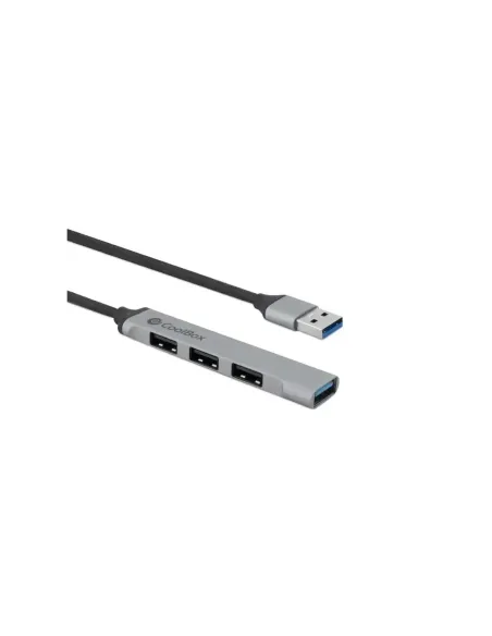Coolbox HUB4 Lite USB-C/A 4 Puertos Aluminio