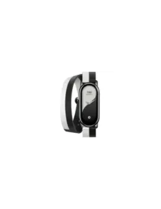 Correa Original para Pulsera Xiaomi Mi Smart Band 8 Double Wrap Strap/ Blanco y Negro