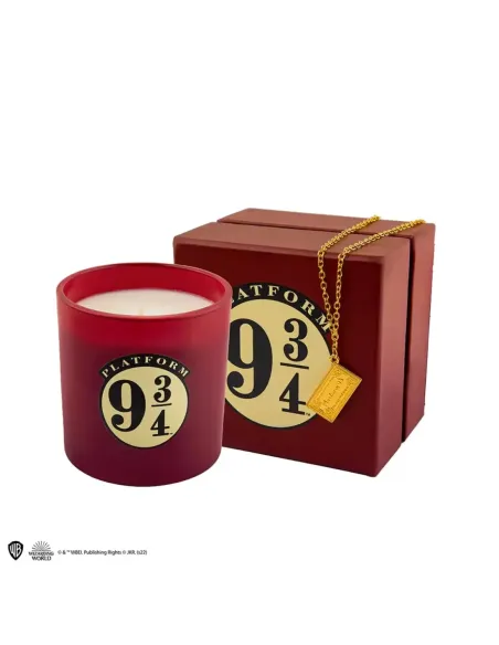 Vela andén 9 y 3 - 4 y collar cinereplicas harry potter