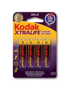 Blister kodak xtralife 4 pilas alcalina aa lr6