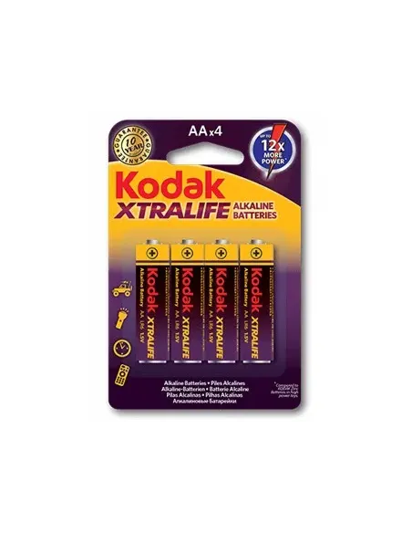 Blister kodak xtralife 4 pilas alcalina aa lr6