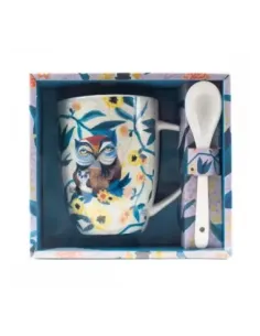 Taza con cuchara enesco buhos