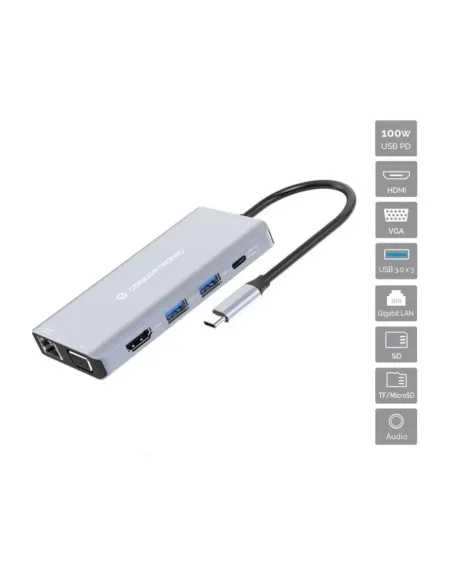 Docking station conceptronic usb tipo c 10 en 1