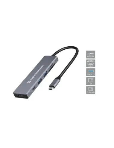 Docking station conceptronic usb tipo c 6 en 1