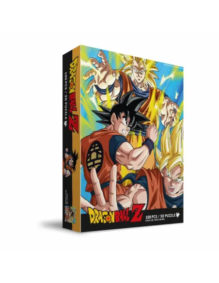 Puzle 100 efecto 3d goku saiyan dragon ball z