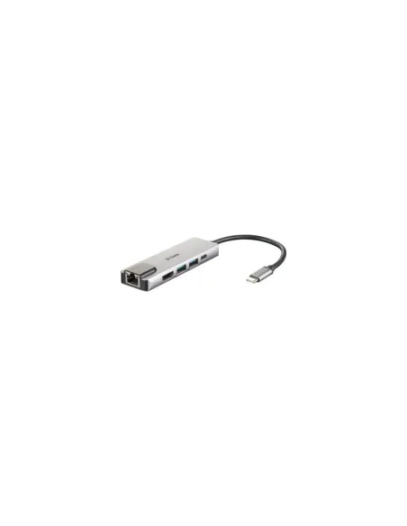 Docking USB Tipo-C D-Link DUB-M520/ 2xUSB/ 1xUSB Tipo-C/ 1xHDMI 4K/ 1xRJ45/ 1xThunderbolt/ Gris