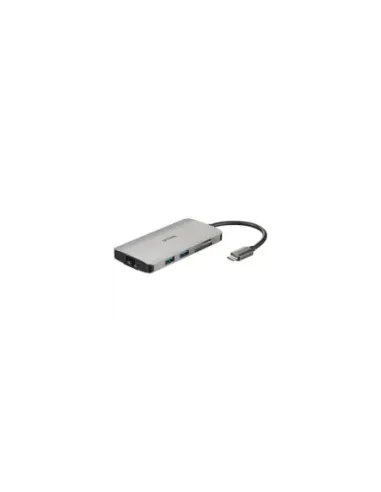 Docking USB Tipo-C D-Link DUB-M810/ 3xUSB/ 1xUSB Tipo-C/ 1xThunderbolt/ 1xHDMI 4K/ 1xRJ45/ 1xLector tarjetas/ Gris