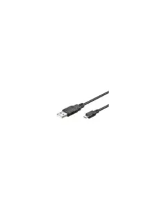 Ewent 1.8m USB A/mirco USB B cable USB 1,8 m USB 2.0 Micro-USB B Negro