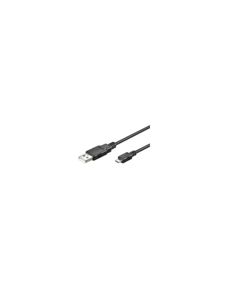 Ewent 1.8m USB A/mirco USB B cable USB 1,8 m USB 2.0 Micro-USB B Negro