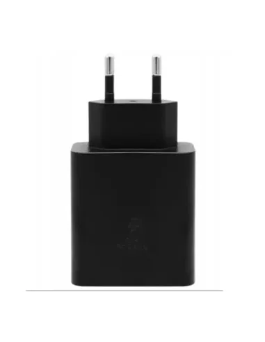 Cargador samsung 50w 2x usb tipo c negro + cable usb tipo c