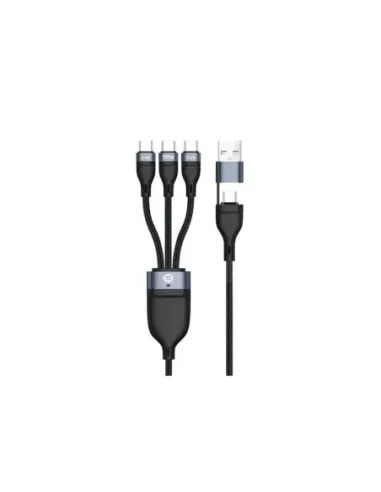 Cable 3x usb tipo c a usb tipo c - usb tipo a conceptronic 1.5m - macho - macho