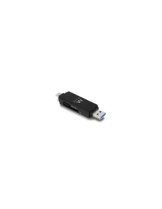Ewent EW1075 lector de tarjeta USB 3.2 Gen 1 (3.1 Gen 1) Type-A/Type-C Negro