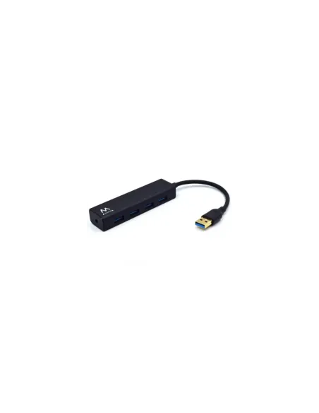 Ewent EW1136 hub de interfaz USB 3.2 Gen 1 (3.1 Gen 1) Type-A 480 Mbit/s Negro