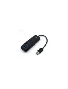 Ewent EW1138 hub de interfaz USB 3.2 Gen 1 (3.1 Gen 1) Type-A 5000 Mbit/s Negro