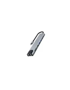 Ewent EW1146 base para portátil y replicador de puertos Alámbrico USB 3.2 Gen 1 (3.1 Gen 1) Type-C Gris