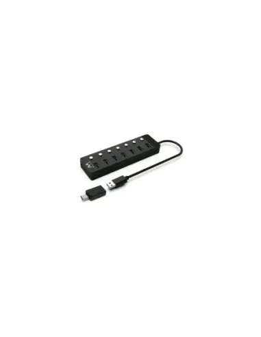 Ewent EW1147 hub de interfaz USB 3.2 Gen 1 (3.1 Gen 1) Type-A 5000 Mbit/s Negro