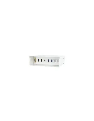 EWENT CAJA DE CONEXIONES MULTIMEDIA Y RED. VGA + 2XHDMI + AUDIO + 2XUSB + 2XRJ45, BLANCO