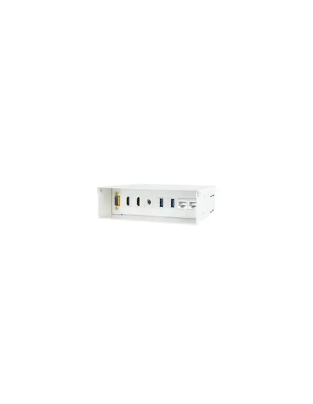 EWENT CAJA DE CONEXIONES MULTIMEDIA Y RED. VGA + 2XHDMI + AUDIO + 2XUSB + 2XRJ45, BLANCO