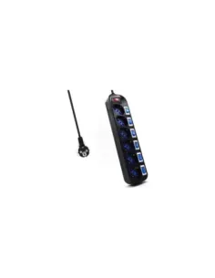 Ewent EW3851 limitador de tensión Negro 6 salidas AC 220 V 1,5 m