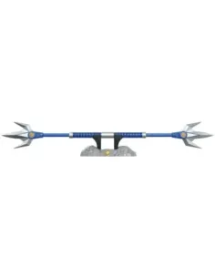 Replica hasbro escala 1:1 blue ranger lanza de poder deluxe power rangers lightning collection