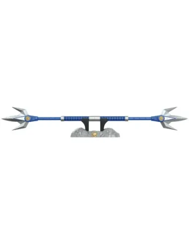 Replica hasbro escala 1:1 blue ranger lanza de poder deluxe power rangers lightning collection