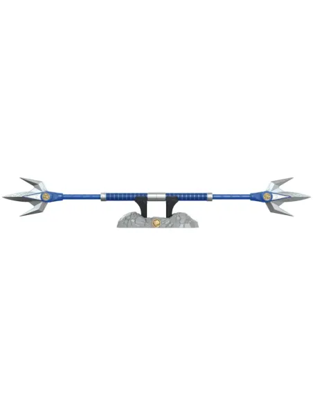 Replica hasbro escala 1:1 blue ranger lanza de poder deluxe power rangers lightning collection