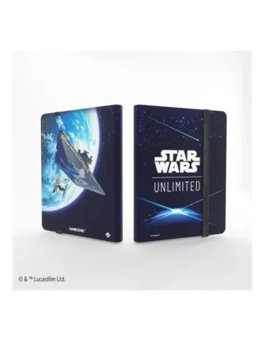 Star wars: unlimited 18 pocket album card back blue