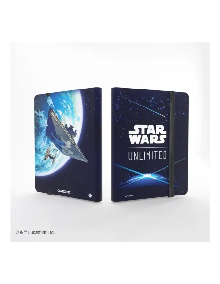 Star wars: unlimited 18 pocket album card back blue