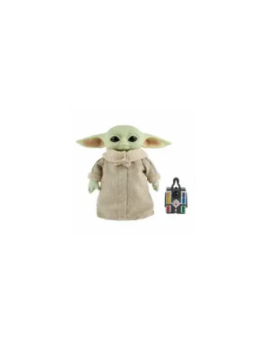 Peluche mattel el mandaloriano star wars baby yoda con control remoto