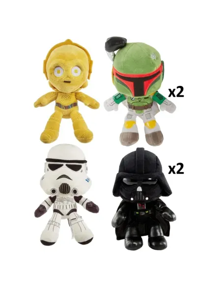 Surtido peluches mattel star wars 20 cm 6 unidades