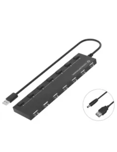 Hub usb 2.0 conceptronic hubbies08 7 puertos con interruptores