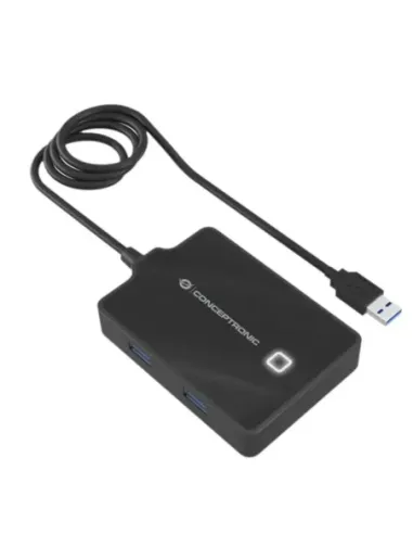 Hub usb 3.0 conceptronic hubbies11b 4 puertos y cable de 90cm con alimentador
