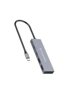 Hub usb tipo c conceptronic hubbies13g 2 x usb tipo c - 2 x usb tipo a - aluminio