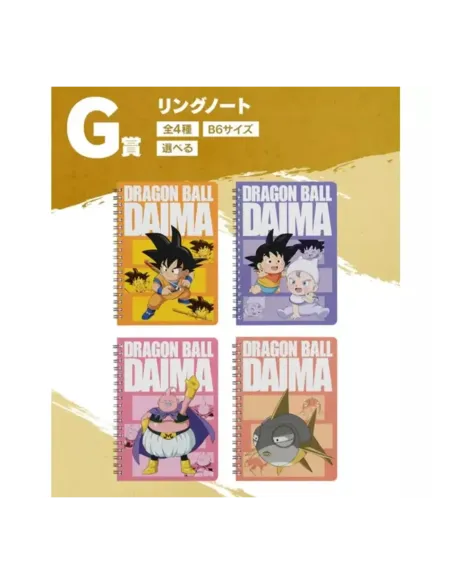 Cuaderno ichiban kuji dragon ball daima premio g 1 unidad aleatoria