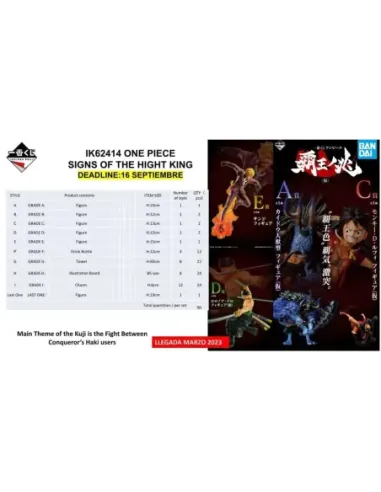 Ichiban kuji banpresto one piece signs of the hight king