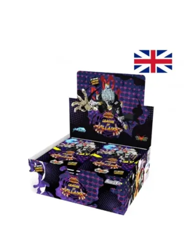 Juego de cartas my hero academia booster box display ola 4 league of villains (24 unidades)