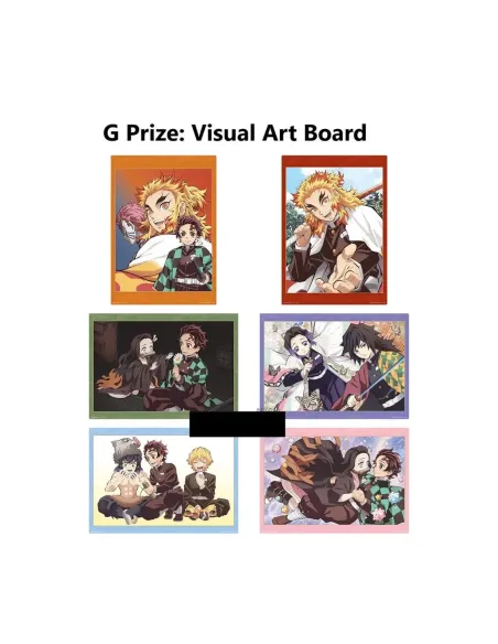 Lámina demon slayer exclusivo kuji premio g 1 unidad