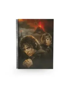 Libreta efecto 3d frodo y sam el señor de los anillos