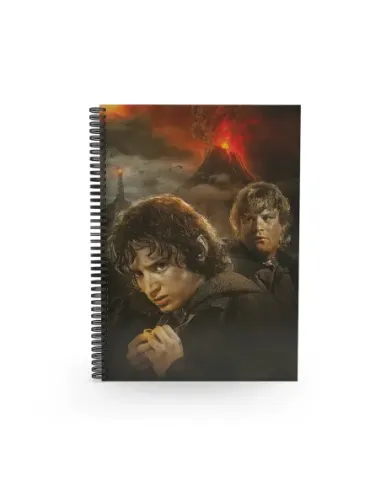 Libreta efecto 3d frodo y sam el señor de los anillos