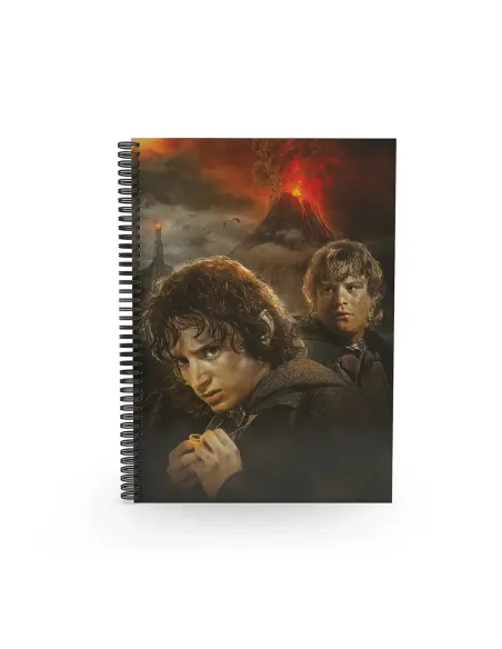 Libreta efecto 3d frodo y sam el señor de los anillos