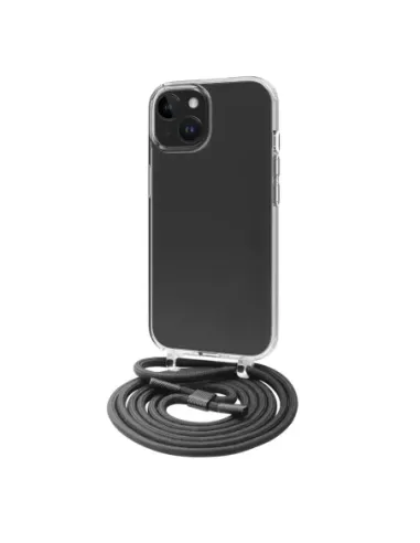 Funda muvit recycletek para apple iphone 15 transparente + colgante negro