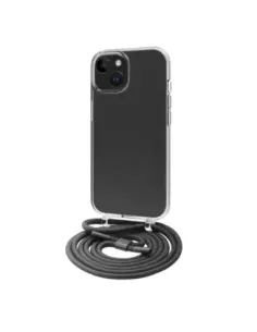 Funda muvit recycletek para apple iphone 15 plus transparente + colgante negro